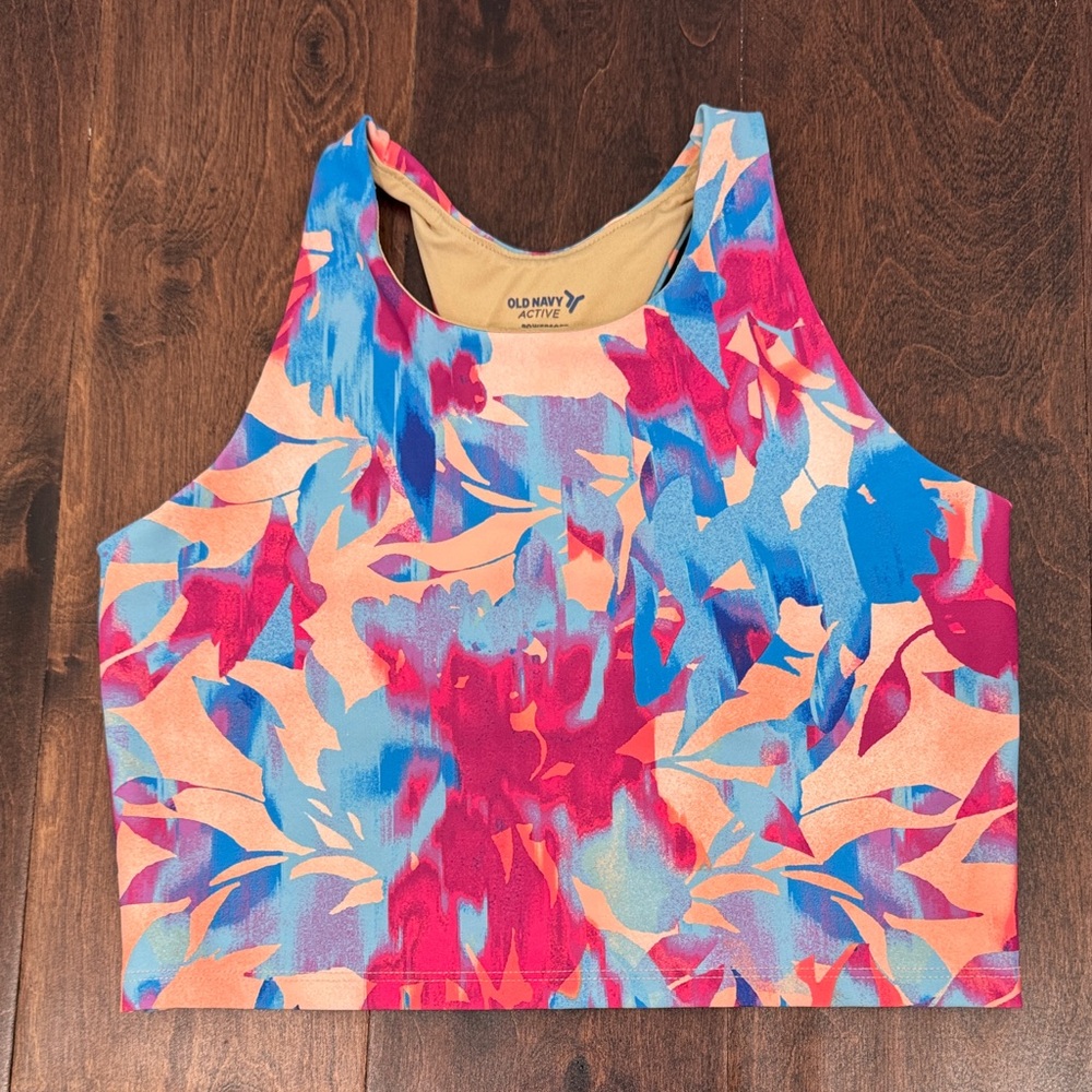Old Navy Active Powersoft Girls Active Top Crop Dance Sports, size Large 10/12